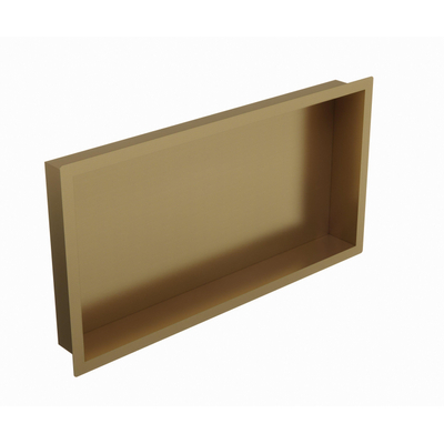 Sawiday Uni inbouwnis 30x60x10cm Geborsteld Messing PVD (Goud) OUTLETSTORE