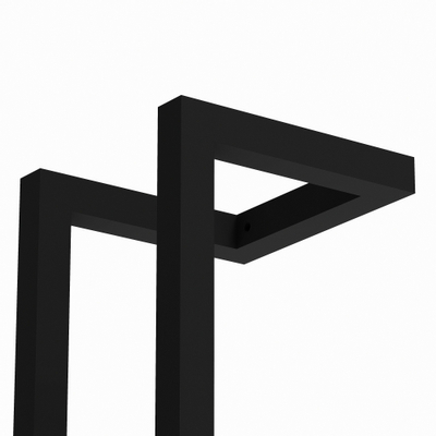 Fortifura Calvi Handdoekrek - 60x12.5x12.5cm - Mat zwart