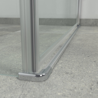 Saniclass Neptune Douchecabine - 1 draaideur - Zijwand - 90x90x200cm - 6mm veiligheidsglas - anti kalk - chroom
