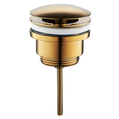 Wiesbaden Caral open afvoerplug 5/4'' geborsteld messing