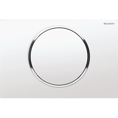 Geberit Sigma10 bedieningplaat met frontbediening voor toilet 24.6x16.4cm wit