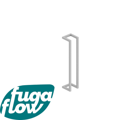 FugaFlow Efficiente Acces Handdoekrek - 60x12.5x12.5cm - mat wit