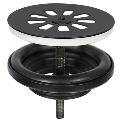 Differnz Ravo fonteinset - 38.5x18.5x9cm - Rechthoek - 1 kraangat - Recht matte zwarte kraan - beton donkergrijs