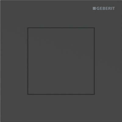 Geberit type 40 urinioir bedieningsplaat - pneumatisch - vierkant - matzwart/easy-to-clean