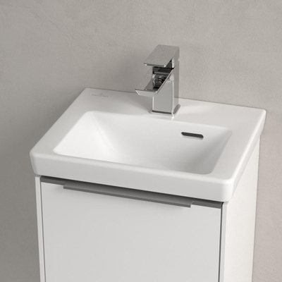 Villeroy & Boch Subway 3.0 fontein 37x305cm 1 kraangat met overloop C+ stone white