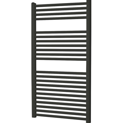 Plieger Palermo designradiator horizontaal 1111x500mm 519W zwart grafiet (black graphite)