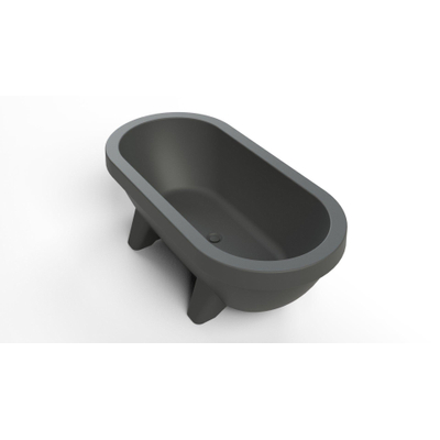 Gardentub vrijstaand (tuin)bad - 194x94x66cm - kunststof - geschikt voor buiten - mat antraciet