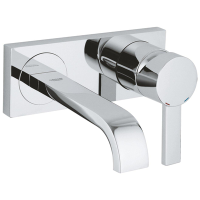 GROHE Allure wastafelmengkraan inbouw - laag - uitloop 18cm - 1 knop - chroom