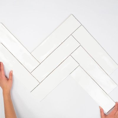 Cifre Ceramica Colonial wandtegel - 7.5x30cm - Rechthoek - 8.6mm - White glans - restpartij 1,5m2 - OUTLET UDEN