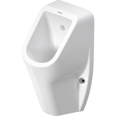 Duravit D-Code urinoir m. achterinlaat m. bevestiging m. vlieg z. spoelrand m. sproeikop en sifon wit