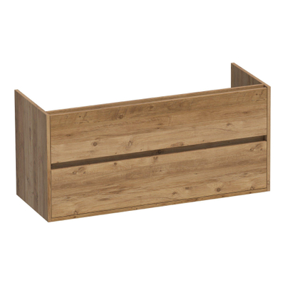 BRAUER Adore wastafelonderkast - 120x46x55cm - 2 softclose lades - greeploos - 2 sifon uitsparingen - Chateau