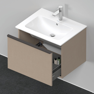 Duravit D-Neo wastafelonderkast 61x44x46.2cm 1 lade Linnen Mat