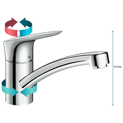 Hansgrohe Logis keukenkraan 120 coolstart chroom