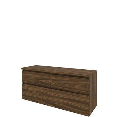 Proline Top badkamermeubelset - 140x46x63.2cm - wastafelblad - a symmetrisch - MFC Cabana oak