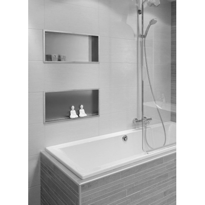 Looox BoX nis - 30x30x7cm - inbouw - RVS