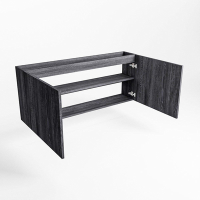 Mondiaz FOWY fonteinonderkast - 90x22x50cm - 2 deuren - push to open - softclose - Antracite