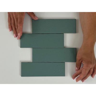 Equipe Cerámicas Kalma wandtegel - 6x18.6cm - Blue Lake mat (blauw)