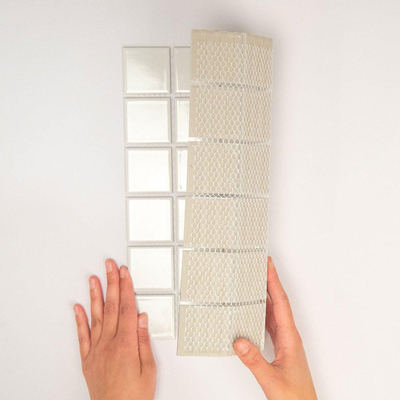 The Mosaic Factory Barcelona mozaïektegel - 30.9x30.9cm - wandtegel - Vierkant - Porselein Extra White Glans