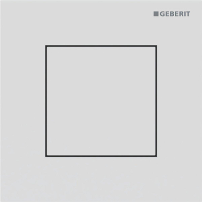 Geberit type 40 urinioir bedieningsplaat - pneumatisch - vierkant - matwit/easy-to-clean