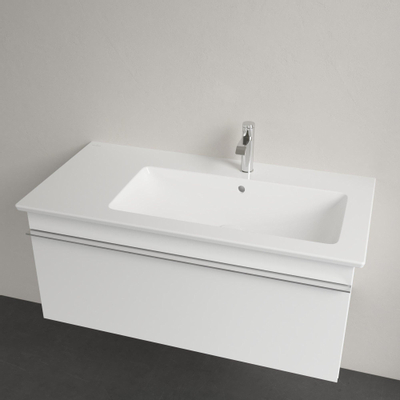 Villeroy & Boch Venticello Wastafel - 100x50cm - kom re. 1 kraangat - ceramic plus - wit
