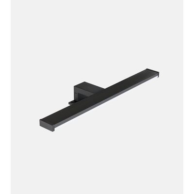 Njoy Avola Spiegellamp 40cm IP44 8W 4000K Mat Zwart - OUTLET UDEN