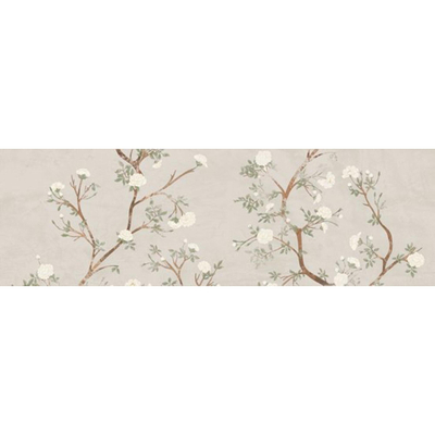 SAMPLE Colorker Enya Decor-strip - 30x100cm - 9.4mm - gerectificeerd - Witte scherf - Nude (Crème)