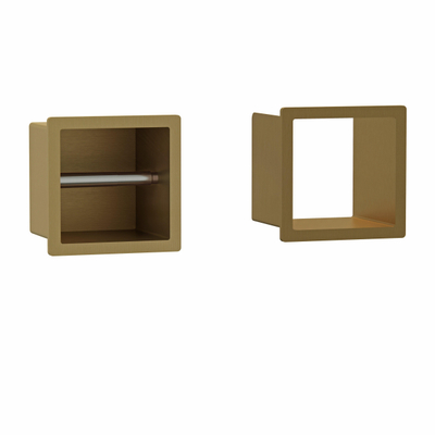 FugaFlow Eccelente Acces Inbouw Reserve- en toiletrolhouder - Geborsteld Messing -