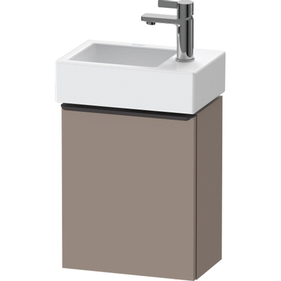 Duravit D-Neo wastafelonderkast 36.4x44x22.2cm Rechtsdraaiend 1 deur Basalt Mat