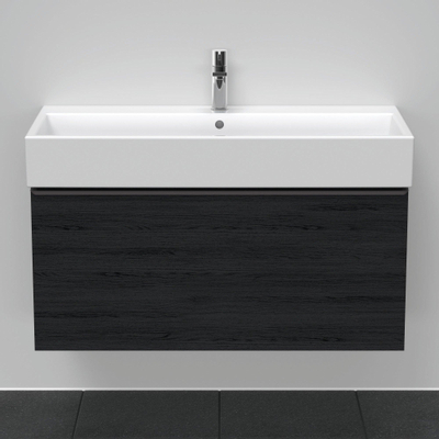 Duravit D-Neo wastafelonderkast 98.4x44x44.2cm 1 lade Eiken (zwart) Mat