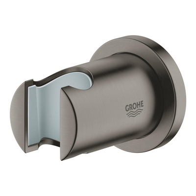GROHE Rainshower Handdouchehouder - niet verstelbaar - ronde rozet - brushed hard graphite