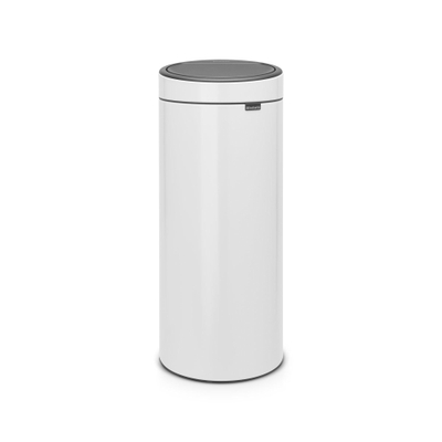 Brabantia Touch Bin Afvalemmer - 30 liter - kunststof binnenemmer - wit