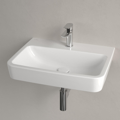 Villeroy & Boch O.novo wastafel onderzijde geslepen 60x46cm m.1 kraangat ceramic+ wit