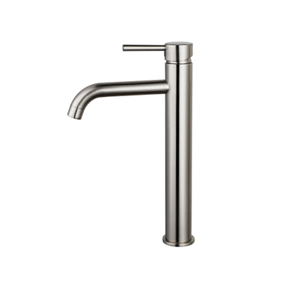 Fortifura Calvi Wastafelkraan - 33.9cm - verhoogd - opbouw - RVS geborsteld PVD TWEEDEKANS