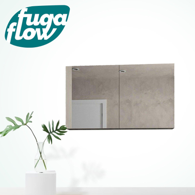 FugaFlow Eccelente Arredo spiegel badkamer spiegelkast - 120x70cm - zwartbruin