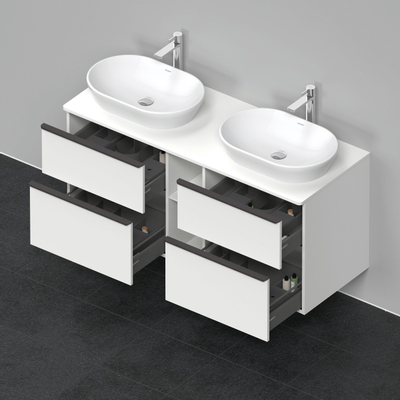 Duravit D-Neo wastafelonderkast 140x66.4x55cm 4 lades wit Mat