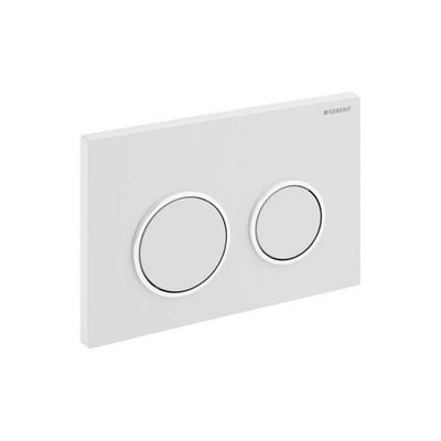 Geberit Kappa21 bedieningsplaat front planchetbediening voor reservoir UP 200 wit glanschroom wit