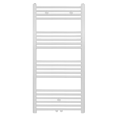 Belrad Handdoekradiator - middenaansluiting - 1200X400mm - 458Watt - Wit OUTLETSTORE