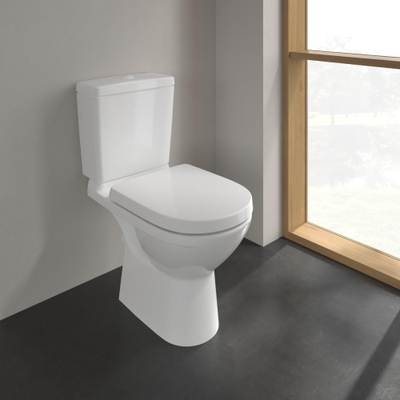 Villeroy en Boch O.novo duoblokpot diepspoel PK zonder reservoir afvoer horizontaal wit