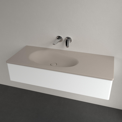 Villeroy & Boch Antao Meubelwastafel - 120 x 50 x 15 cm - Almond CeramicPlus - zonder overloop