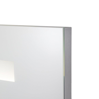 Saniclass spiegel 100x70cm met verlichting aluminium