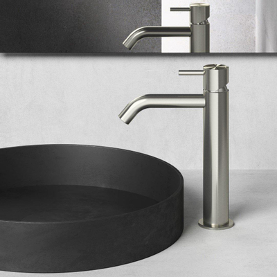 Hotbath Archie wastafelmengkraan medium zonder waste RVS