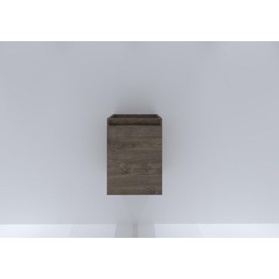 HR badmeubelen Wastafelonderkast - 40x44.8x55cm - 1 deur - linksdraaiend - greeploos - 40x55x45cm espresso