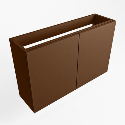 Mondiaz FOWY fonteinonderkast - 70x22x50cm - 2 deuren - push to open - softclose - Rust
