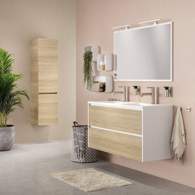 Tiger Noon Zeepdispenser medium RVS geborsteld 5.5x12.9x10.1cm