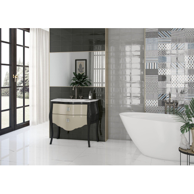 SAMPLE Cifre Cerámica Atmosphere Black Wandtegel Glans Zwart