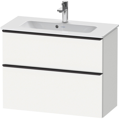 Duravit D-Neo wastafelonderkast 81x62.5x37.2cm 2 lades wit Mat