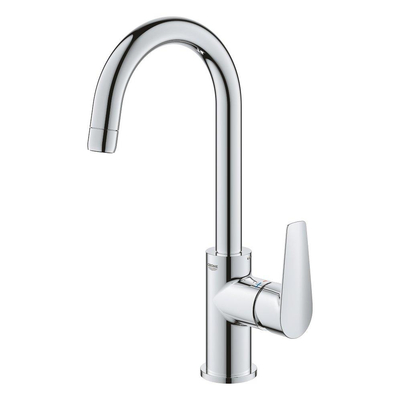 GROHE BauEdge waterbesparende 1-gats wastafelkraan L-size chroom