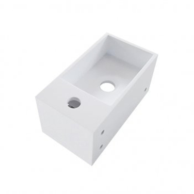 Wiesbaden Julia fontein rechts Solid surface 35 x 20 x 16 cm mat wit