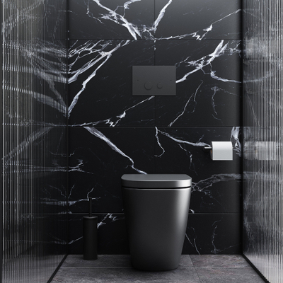 Hotbath Cobber bedieningspaneel geschikt voor Geberit UP320 mat zwart SHOWROOMMODEL