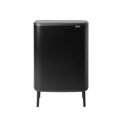 Brabantia Bo Touch Bin Hi Afvalemmer - 60 liter - kunststof binnenemmer - matt black